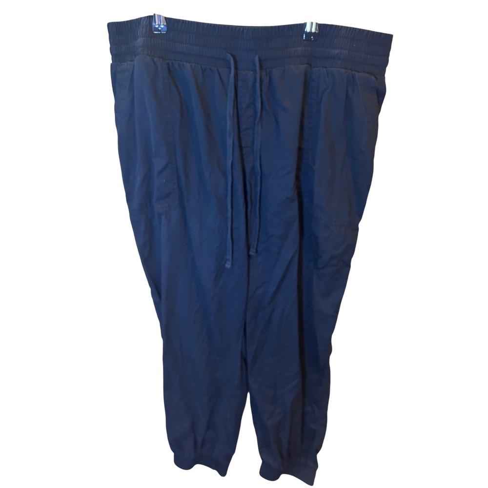 A New Day Jogger‎ Pants Women XXL Black Excellent Elastic Waist Cotton Blend